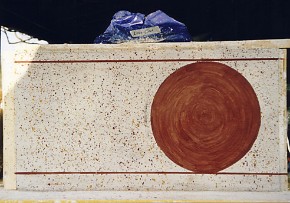 Kroatien Stampflehm Lehm römisch Malerei archäologisch Rekonstruktion