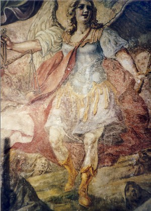 Salzreduzierung Kompressen Kirche Fresken barock Retusche Schwäbisch Gmünd Übermalung